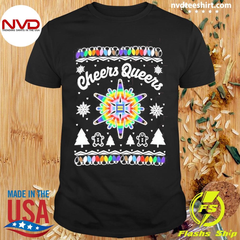 Hrc Cheers Queers Ugly Holiday Shirt