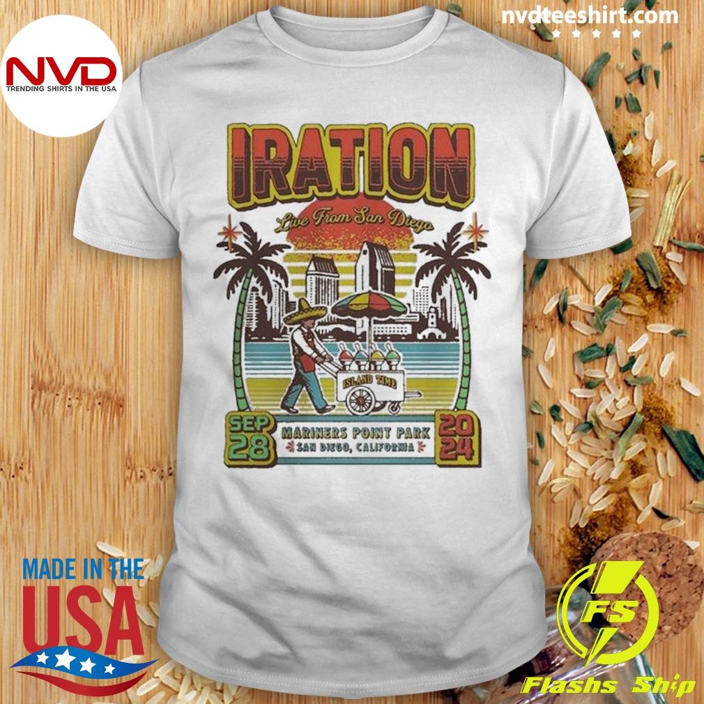 Iration Live From San Diego For San Diego California At Mariner’s Point Park On September 28 2024 Island Time Shirt