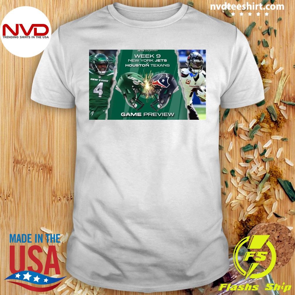 Jets Country Week 9 New York Jets V Houston Texans Game Preview Shirt