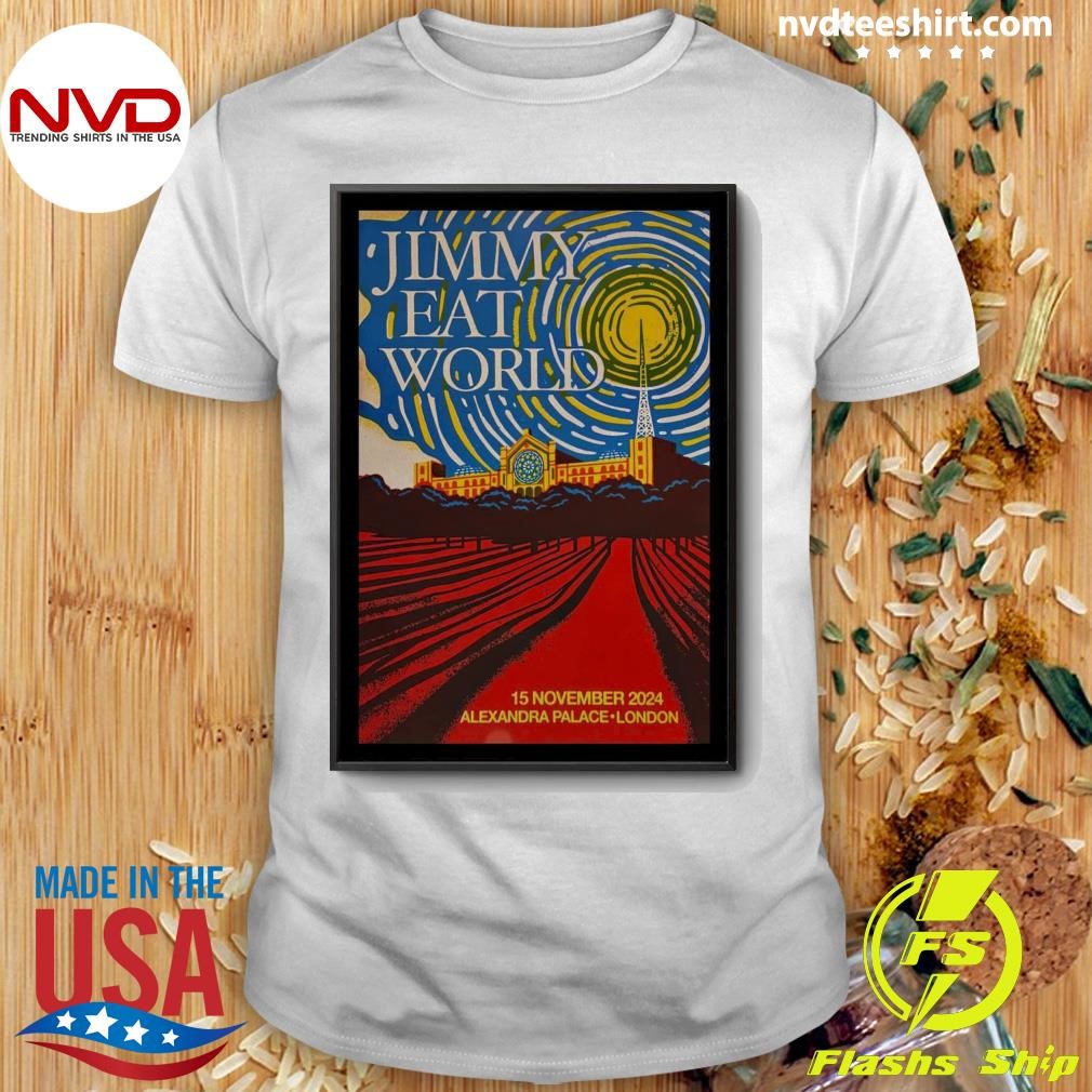 Jimmy Eat World Nov 15 2024 Alexandra Palace in London UK Tour Shirt