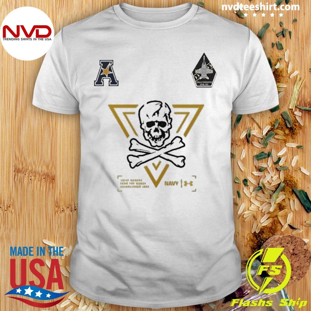 Jolly Rogers Navy Midshipmen Logo Shirt