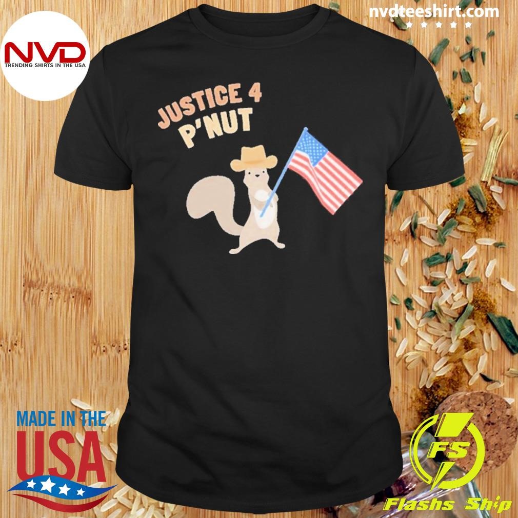 Justice 4 P’Nut the Squirrel With American Flag 2024 Shirt