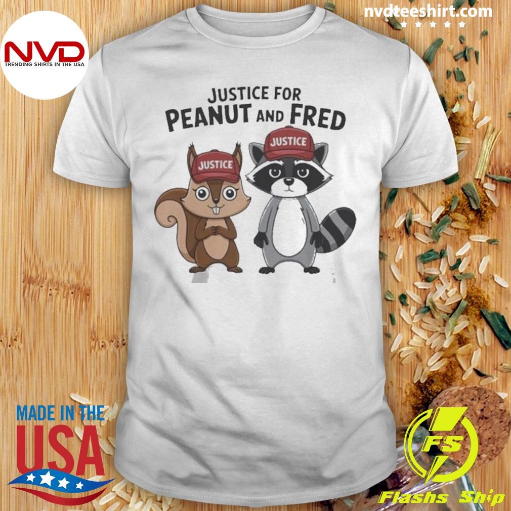 Justice For Peanut And Fred Cute Animals 2024 Shirt