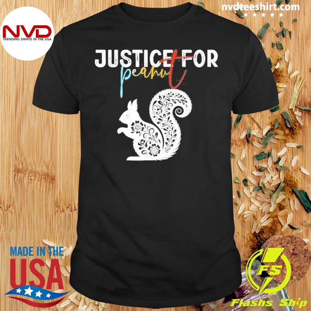 Justice For Peanut The Squirrel Peanut 2024 Shirt