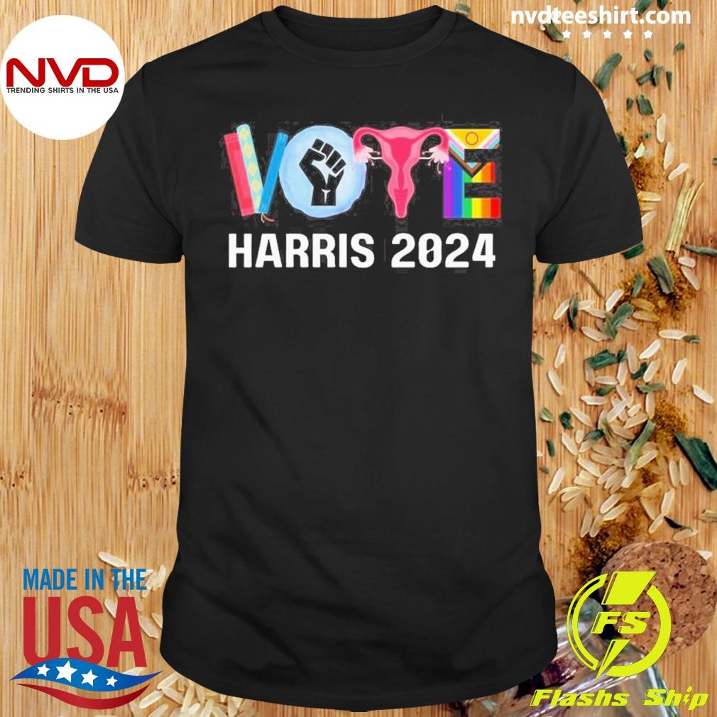 Kamala Harris 2024 Vote Reproductive Lgbt Rights Shirt