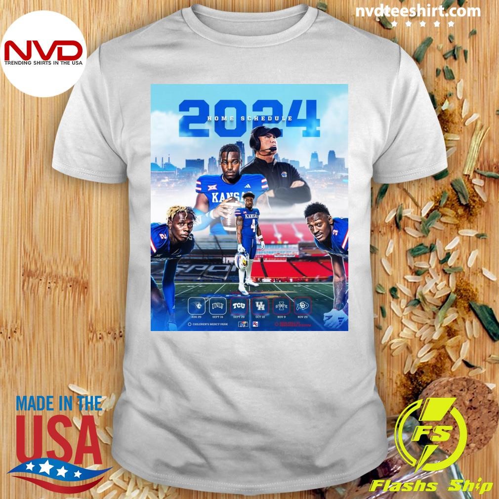 Kansas Football Home Schedule 2024 Shirt