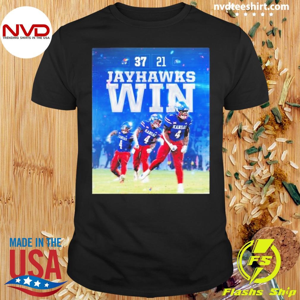 Kansas Jayhawks 37-21 Victory Over Colorado Football 2024 Final Score Shirt