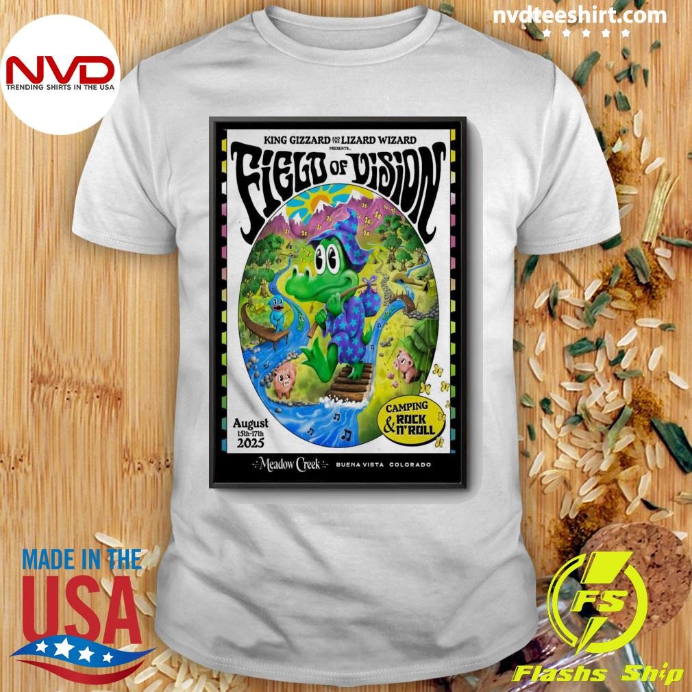 King Gizzard And The Lizard Wizard August 15th-17th, 2025 Camping & Rock N' Roll Event Shirt