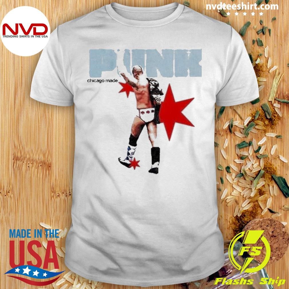 Kungfukeenxn Cm Punk Chicago Made 2024 Shirt