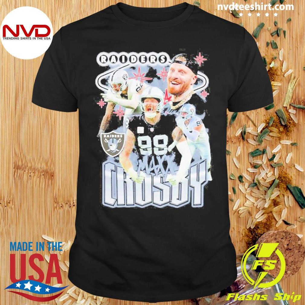 Las Vegas Raiders Maxx Crosby Notorious Player Graphic 2024 Shirt