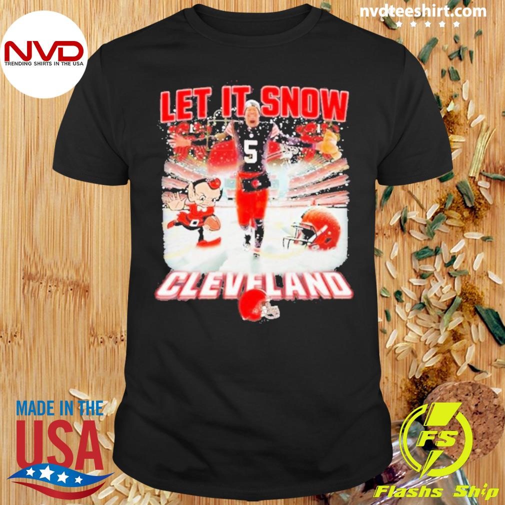 Let It Snow Cleveland Browns Shirt