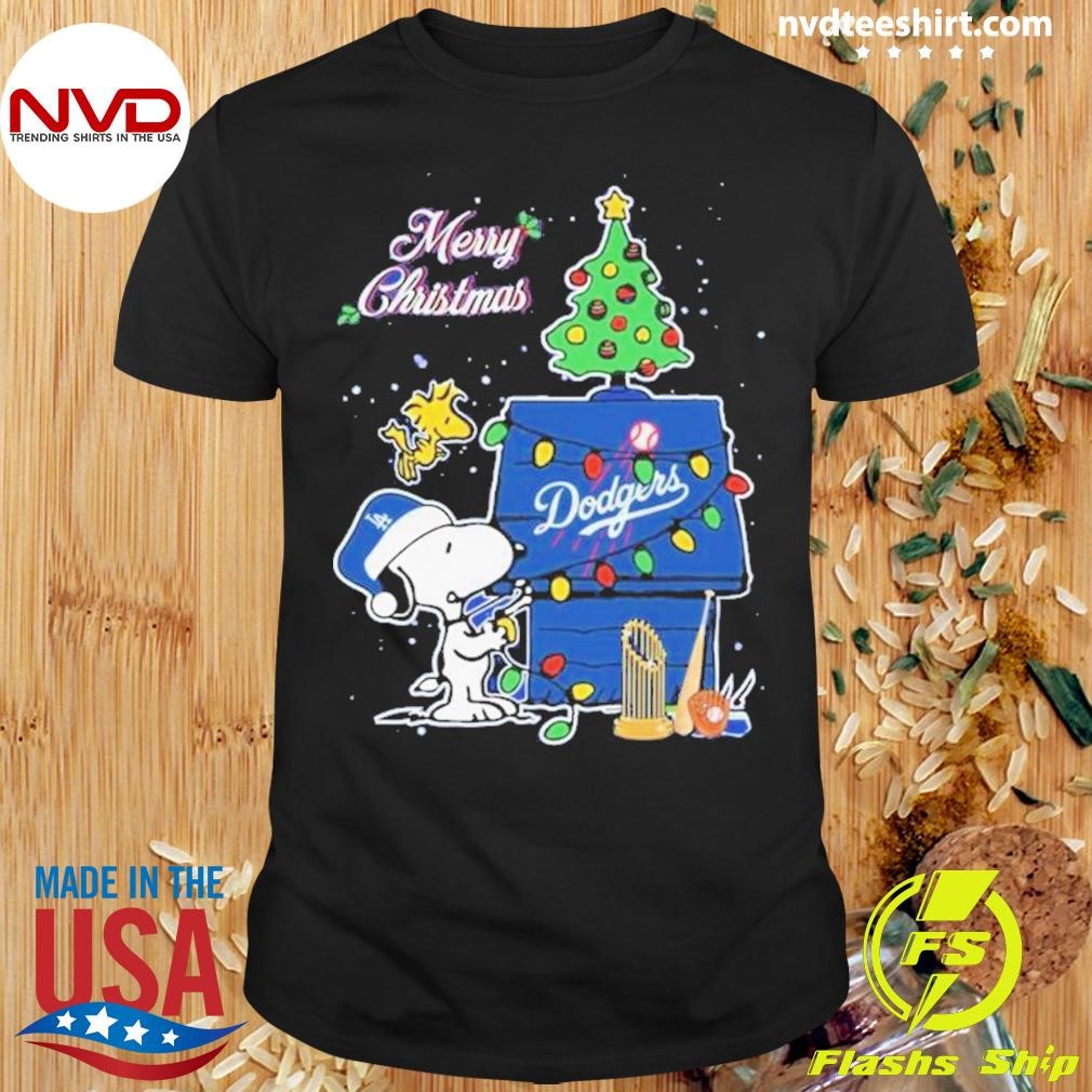 Los Angeles Dodgers x Snoopy Merry Christmas 2024 Shirt