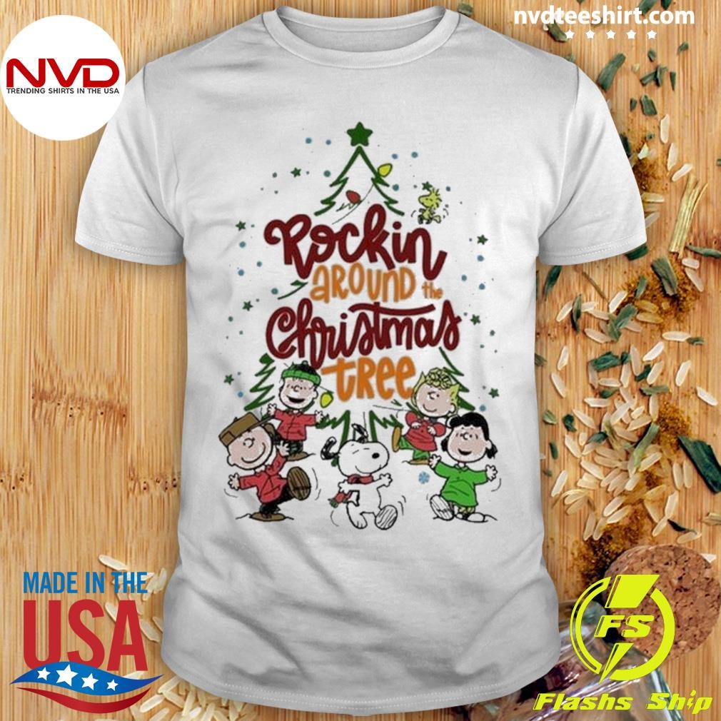 Merry Christmas 2024 Rockin Around The Christmas Tree Shirt