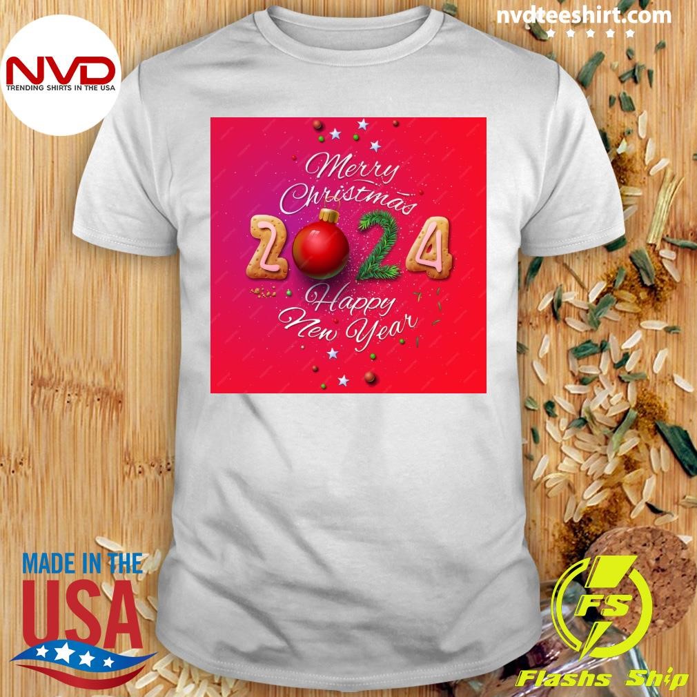 Merry Christmas 2024 and Happy New Year 2025 Shirt