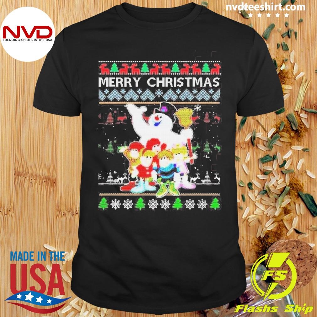 Merry Christmas Ugly Movie Cartoon Frosty The Snowman 2024 Shirt