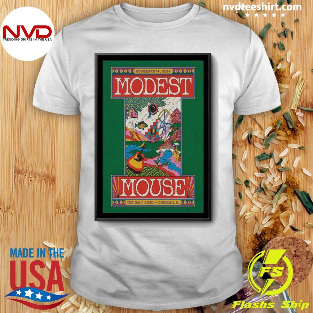 Modest Mouse in Chicago IL Nov 14 2024 Tour Shirt