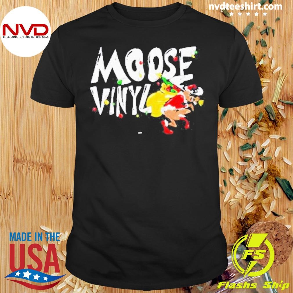 Moose Vinyl Christmas Holiday 2024 Shirt