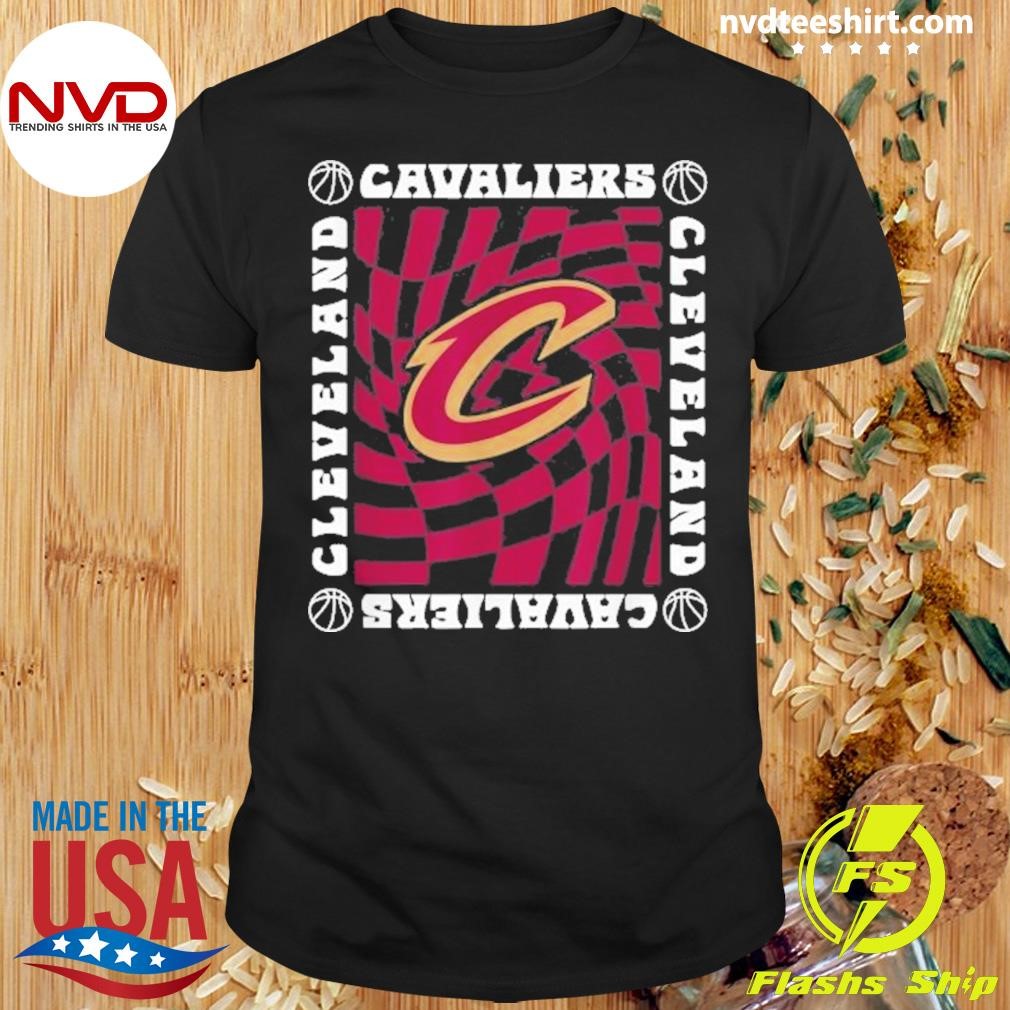 Nba Cleveland Cavaliers Retro Checkerboard Wave Shirt