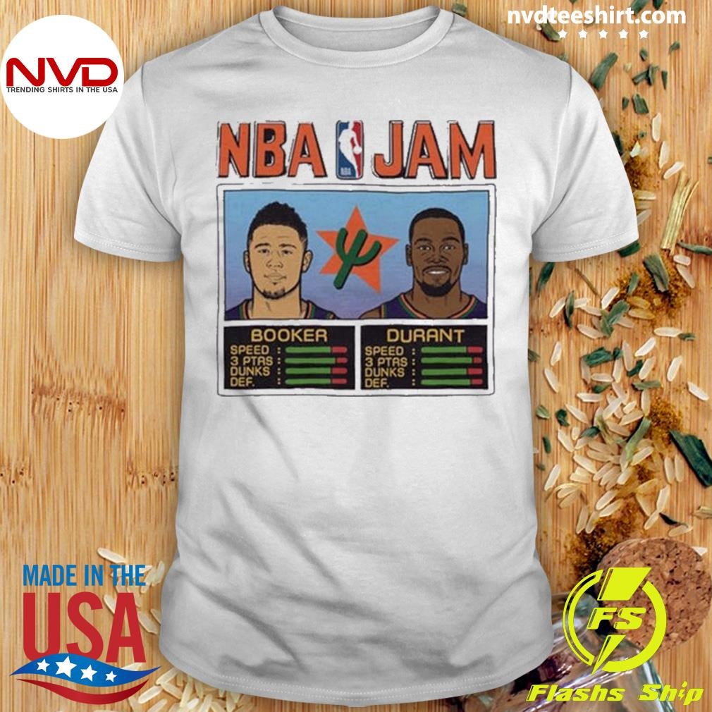 Nba Jam Suns City Booker And Durant Shirt