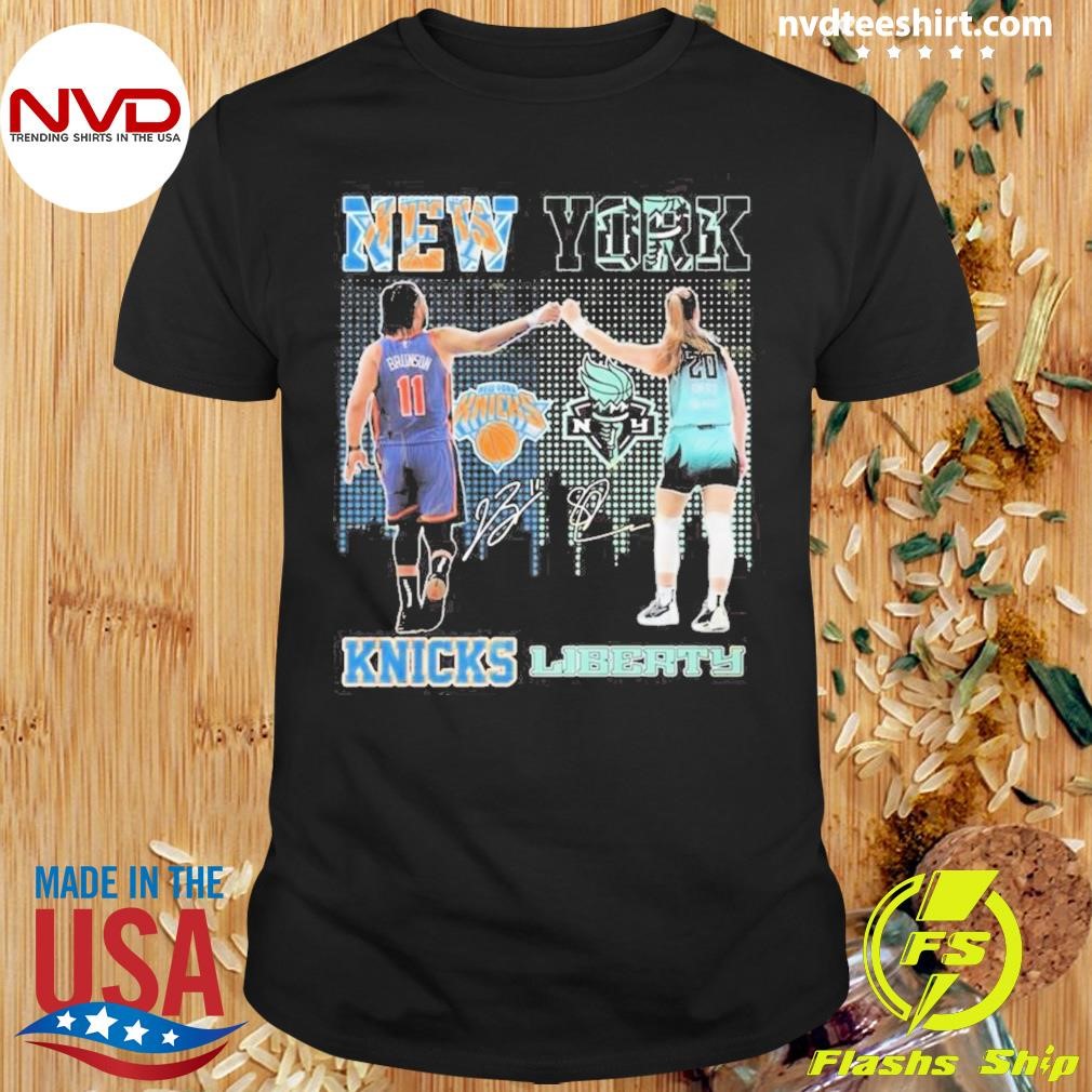 New York Knicks x New York Liberty Signatures 2024 Shirt