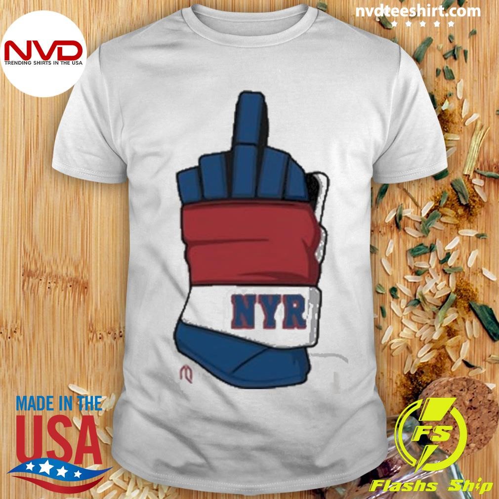 Nyr Middle Finger Hockey Glove Shirt