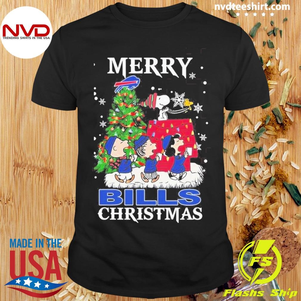 Buffalo Bills Merry Bill Mafia Christmas 2024 The Memories Of Snoopy Shirt