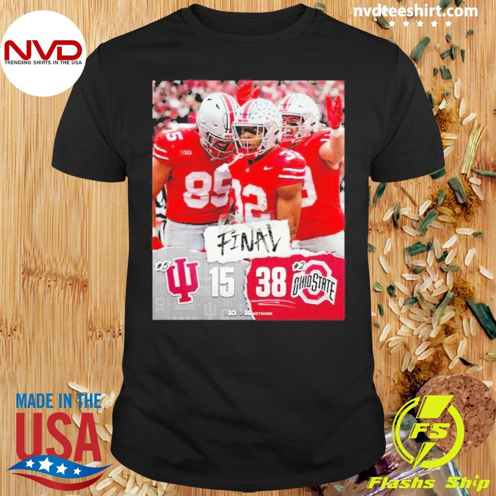 Ohio State Buckeyes 38-15 Victory Over Indiana Football 2024 Final Score Shirt