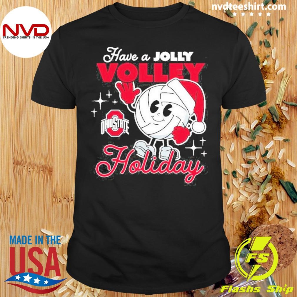 Ohio State Buckeyes Jolly Volley Christmas Holiday Shirt