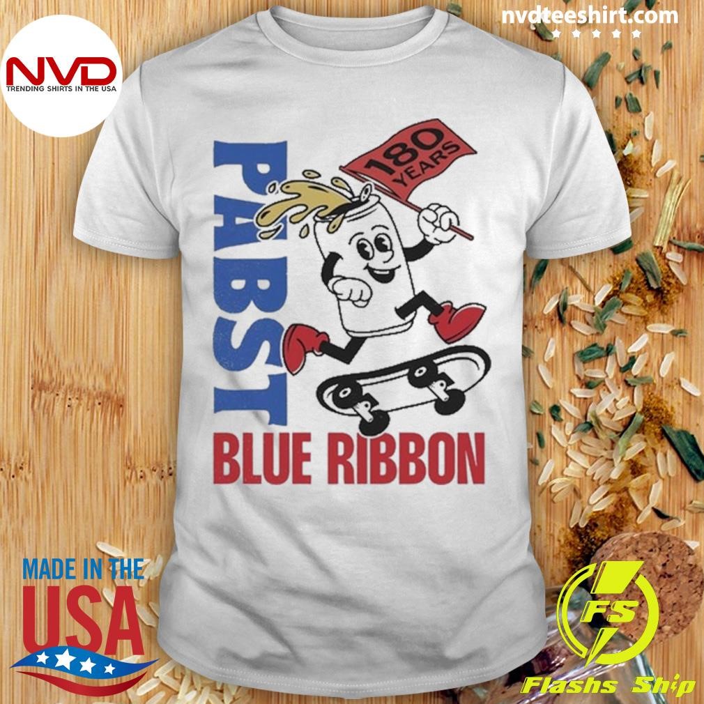 Pabst Blue Ribbon 180 Years Skate Heather 2024 Shirt