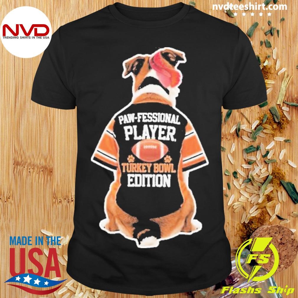 Pawfessional Player Turkey Bowl Dog Shirt