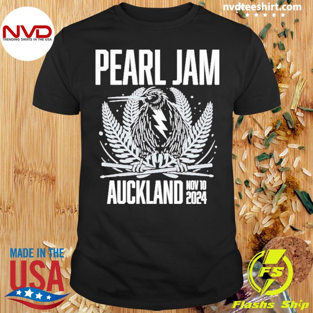 Pearl Jam For Auckland Night 2 New Zealand At Go Media Stadium Mt Smart On November 10 2024 Shirt