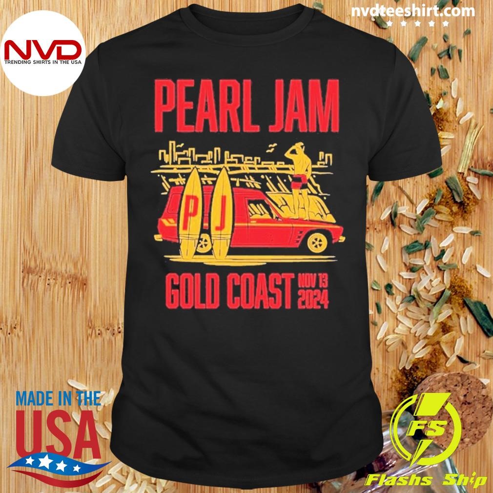 Pearl Jam Tour Gold Coast November 13 2024 Shirt