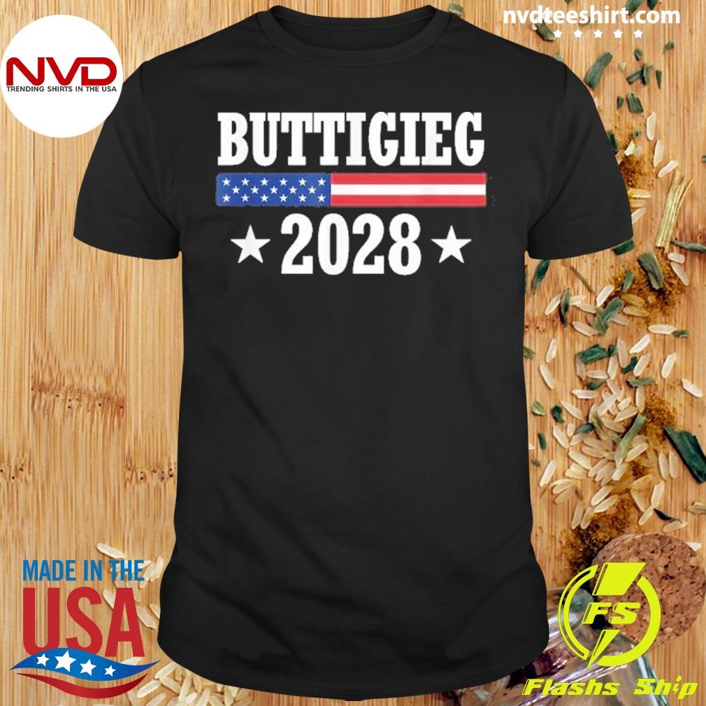 Pete Buttigieg 2028 Presidential Election Usa Flag Democrats Shirt