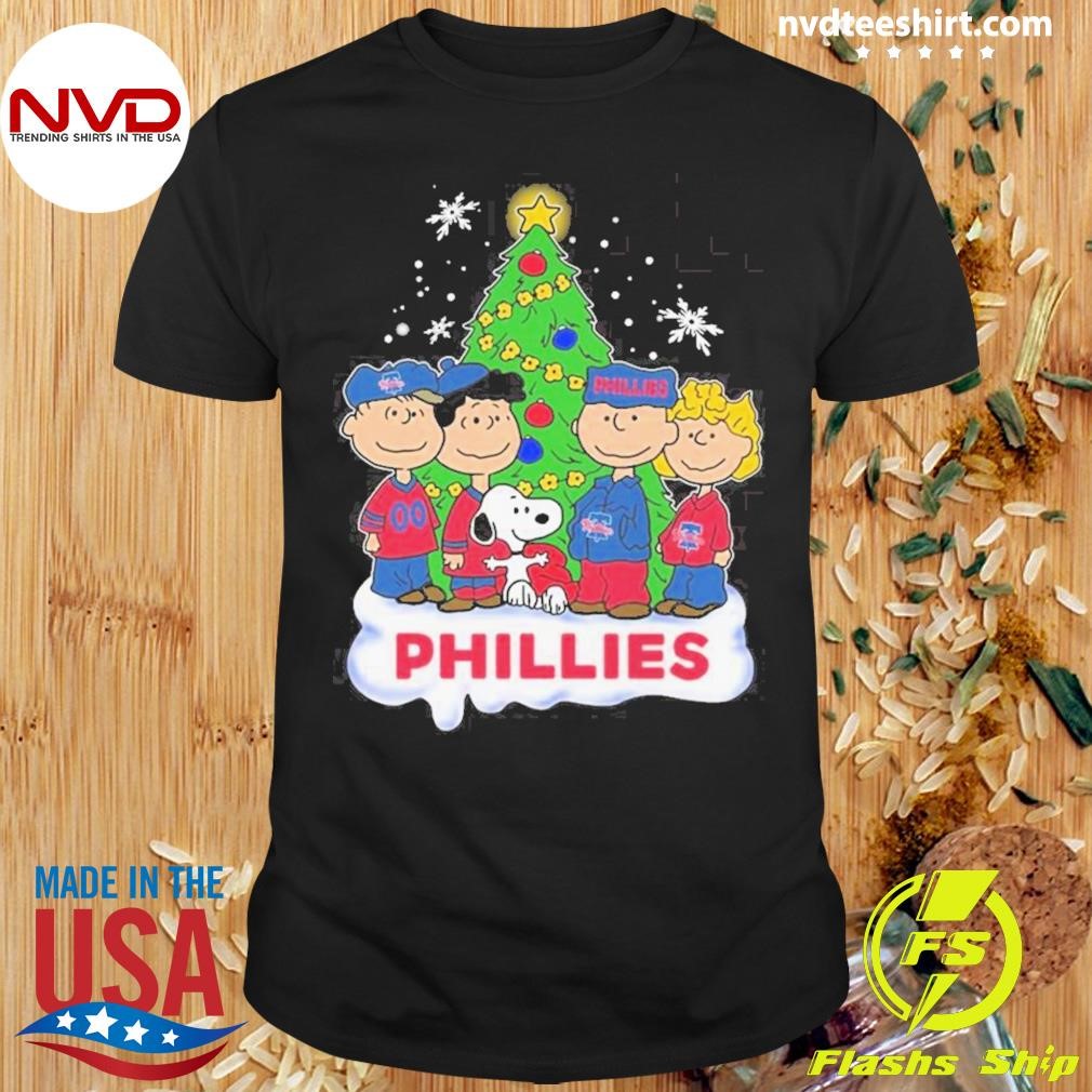 Philadelphia Phillies Snoopy Peanuts Christmas 2024 Shirt