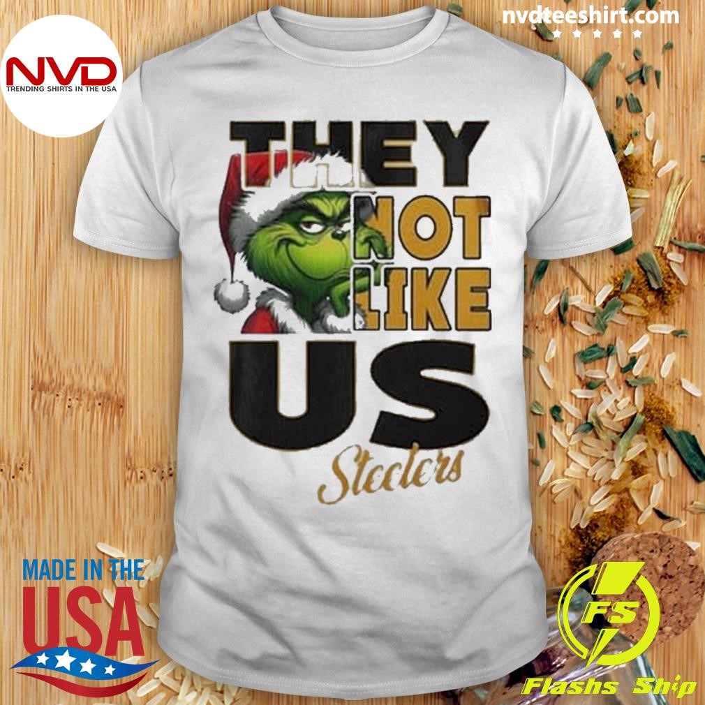 Pittsburgh Steelers Grinch They Not Like Us Steelersmas Christmas Shirt