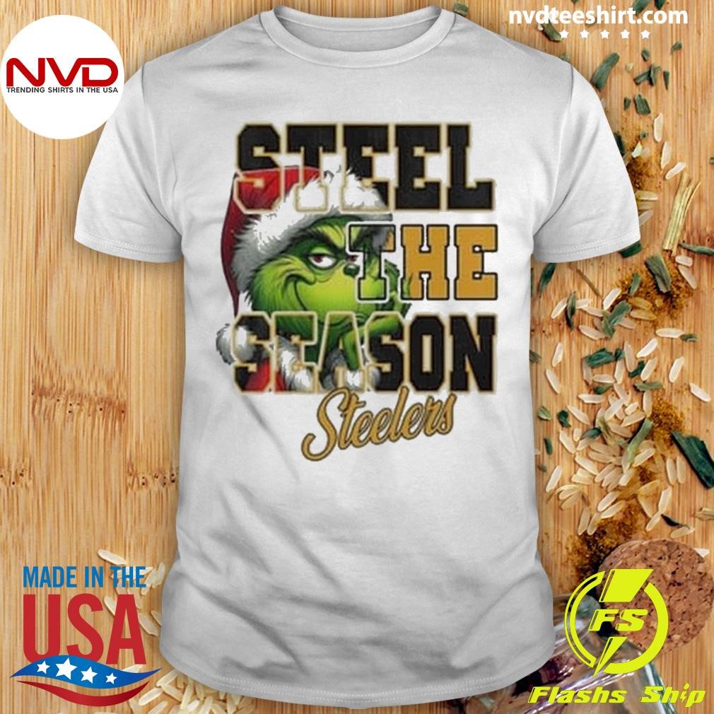 Pittsburgh Steelers Merry Christmas The Grinch Steelers The Season 2024 Shirt