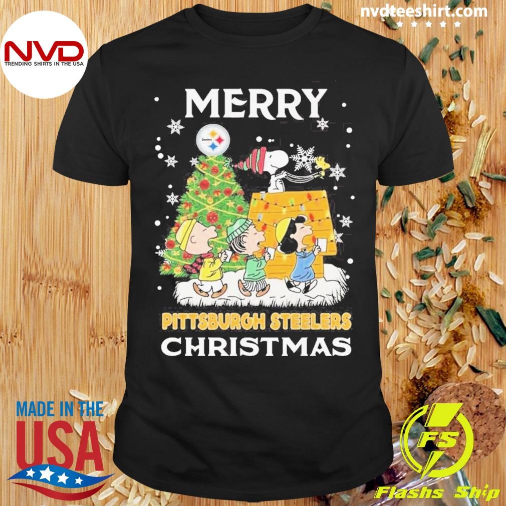 Pittsburgh Steelers Merry Snoopy Christmas 2024 Shirt