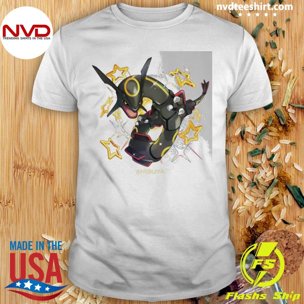 Pokemon Center Shibuya Shiny Rayquaza Shirt