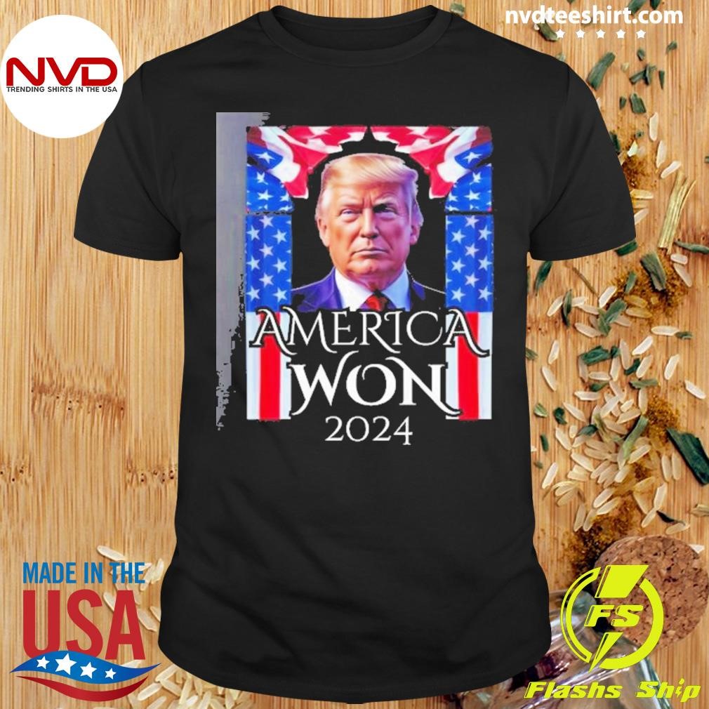 President Donald Trump JD Vance America Won Robert F Kennedy Jr Elon Musk Election Shirt