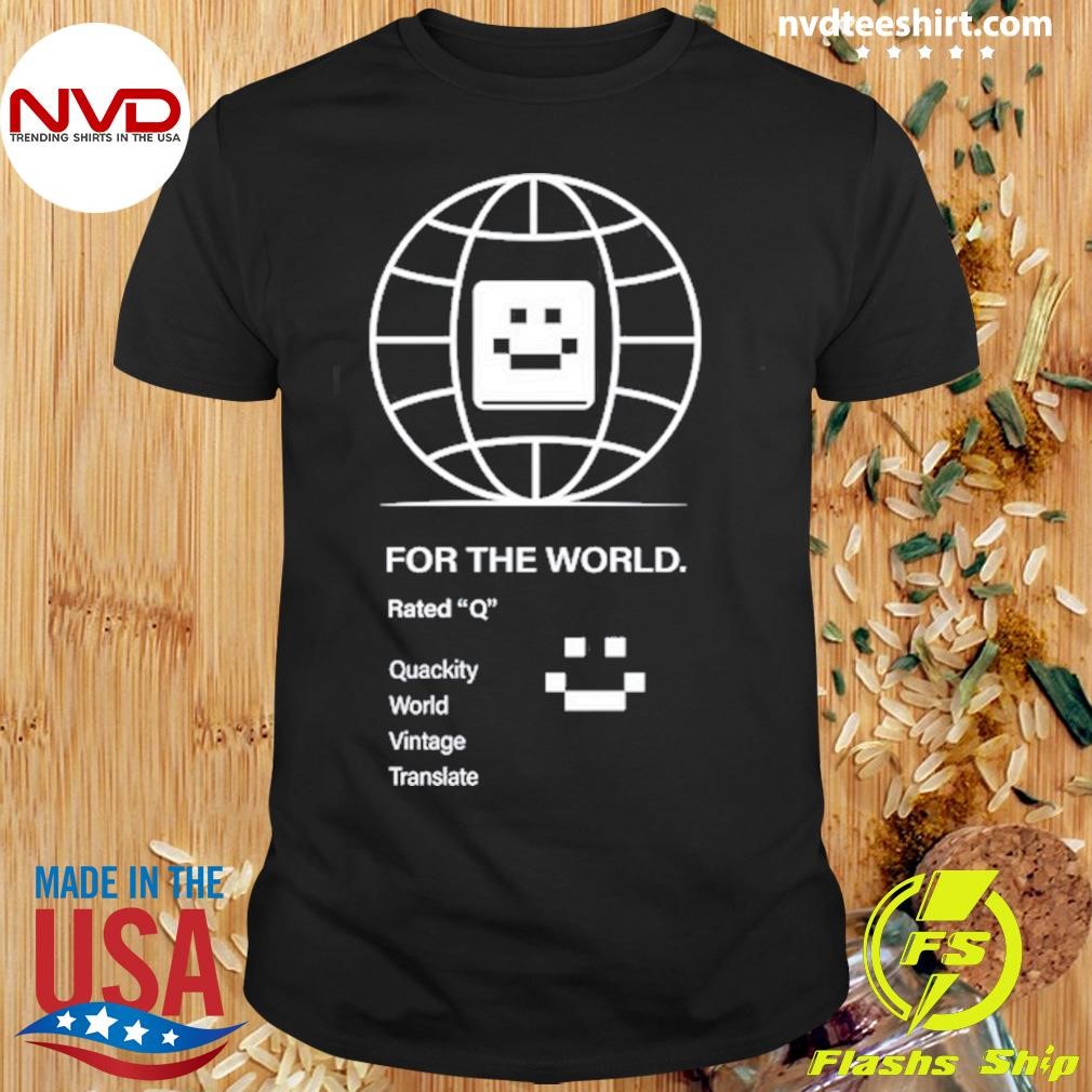 Quackity For The World Rated Q World Vintage Translate Shirt