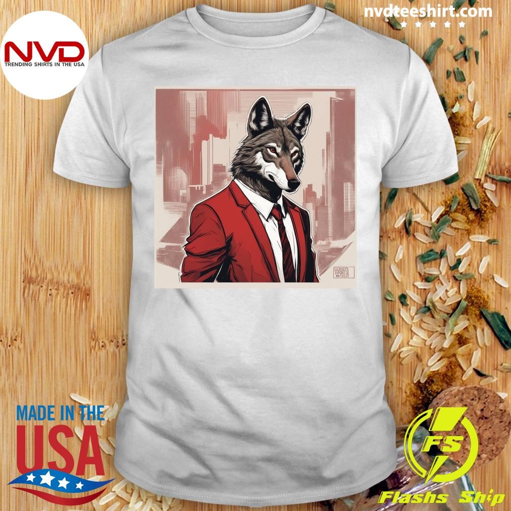 Red Wolf Businessman 3 Shirt