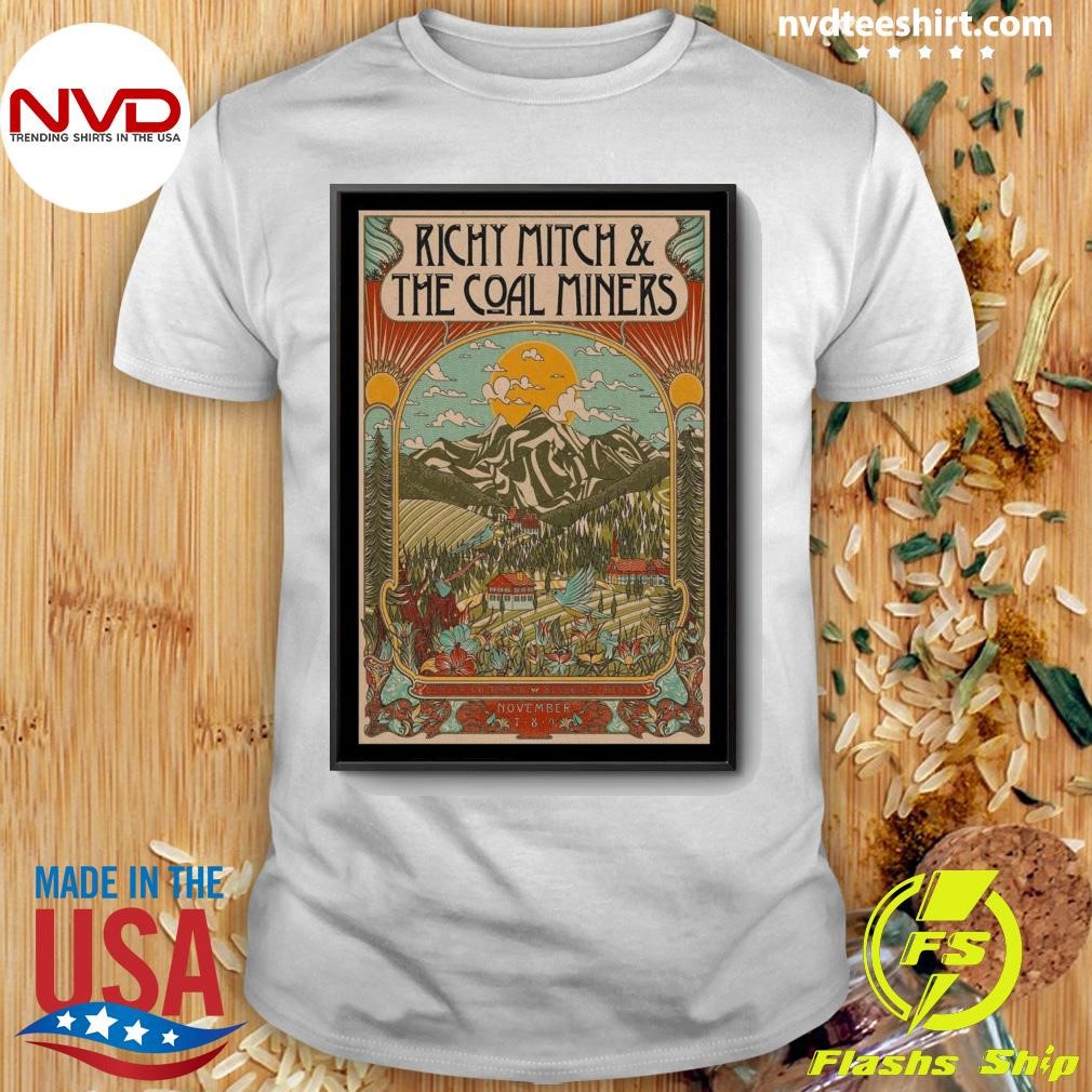 Richy Mitch & The Coal Miners Nov 7-9 2024 In Denver CO Tour Shirt