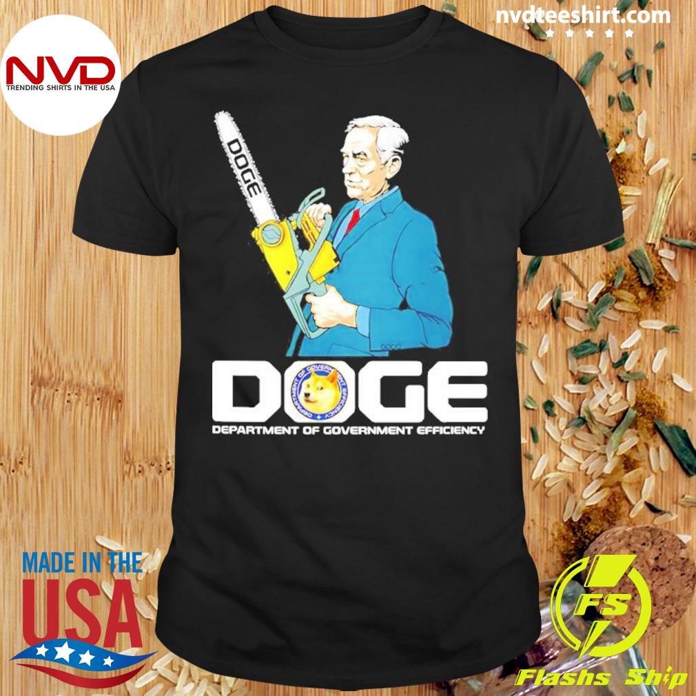 Ron Paul Doge Department Of Government Efficiency Shirt