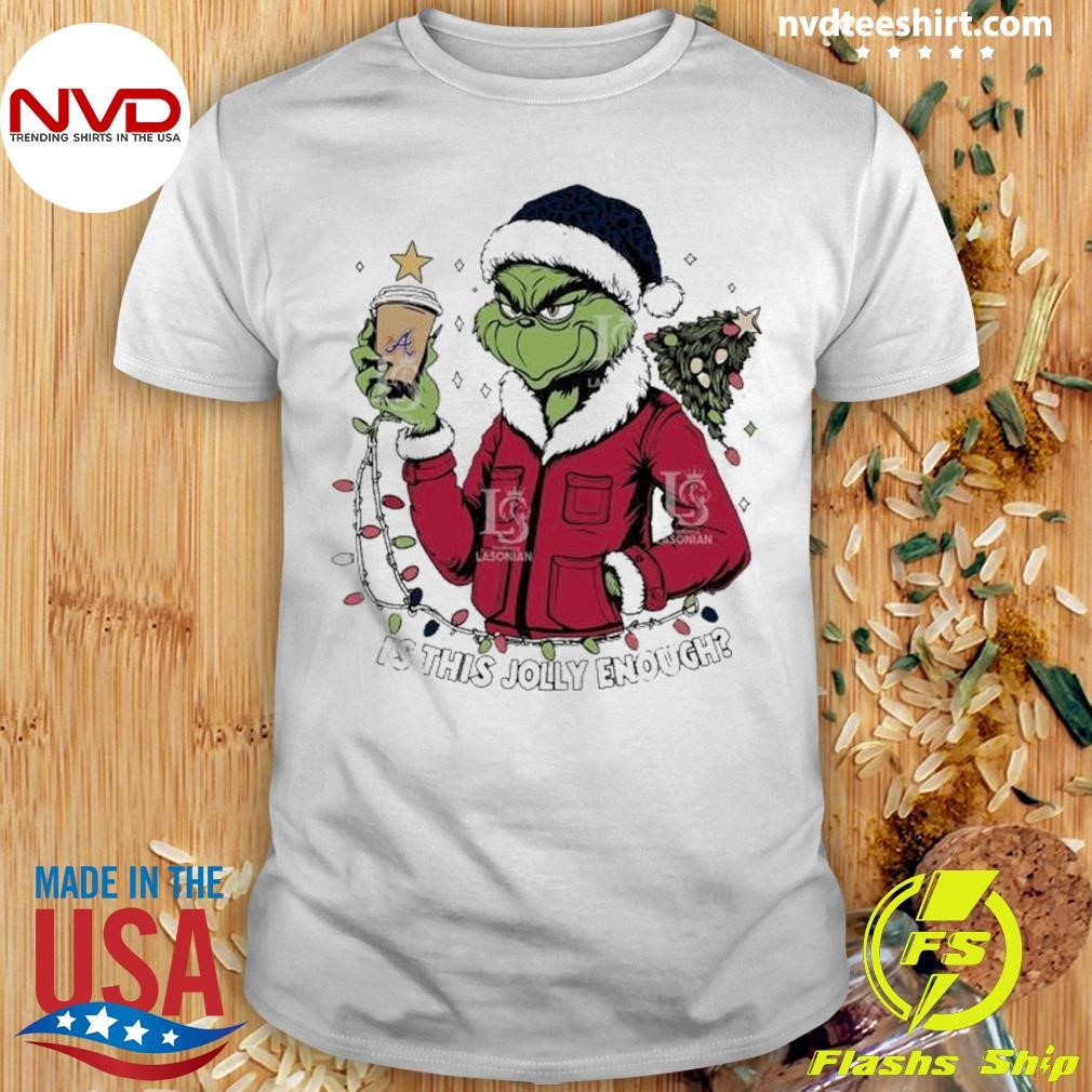 Santa Grinch Atlanta Braves Is This jolly Enough Merry Christmas 2024 Shirt