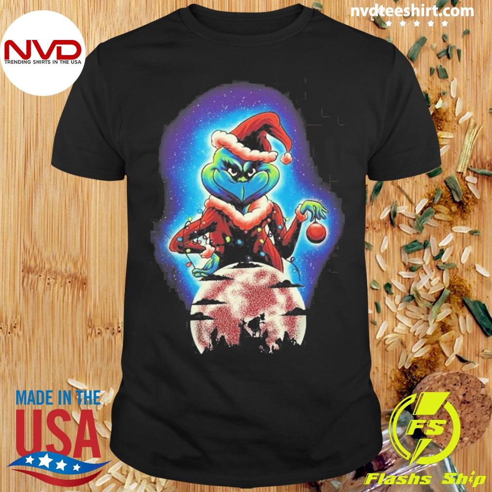 Santa Grinch Christmas Thief 2024 Shirt