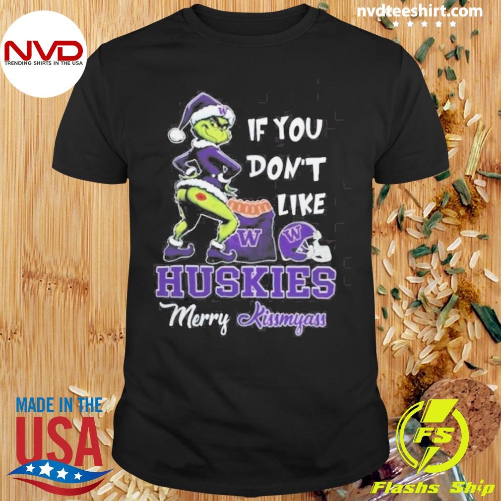 Santa If You Don’t Like Washington Huskies Merry Kissmyass 2024 Shirt