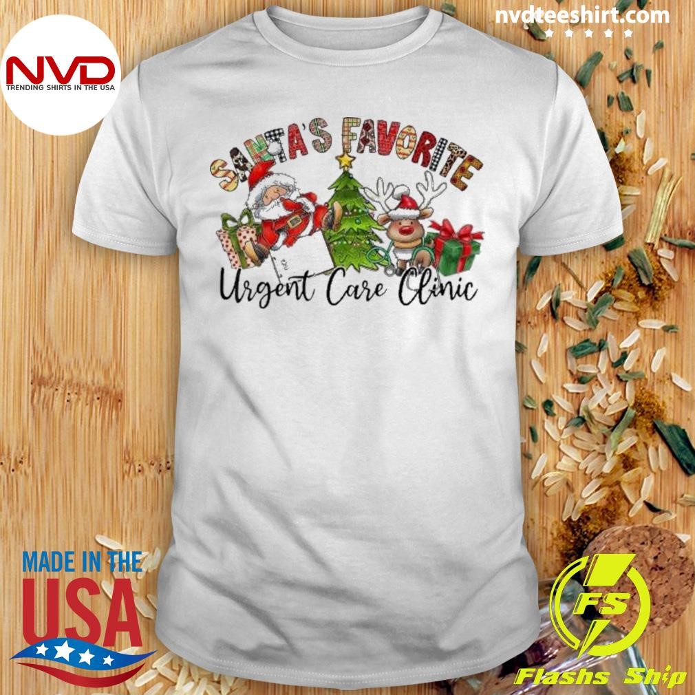 Santa’s Favorite Urgent Care Clinic Christmas 2024 Shirt