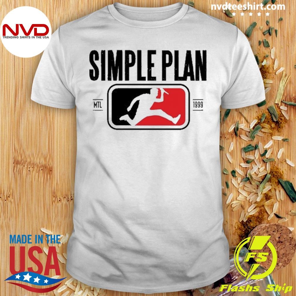 Simple Plan Sp Style Logo Raglan Shirt