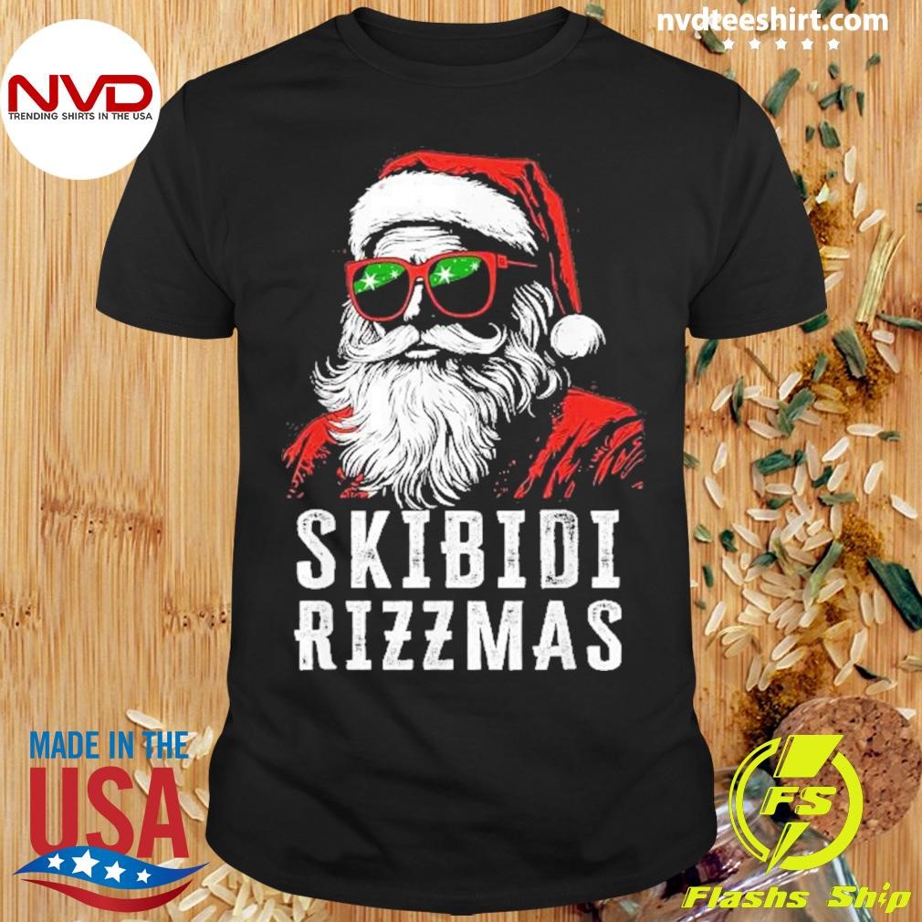 Skibidi Rizzmas Christmas 2024 Rizz Santa Claus Charisma Kid Cool Shirt