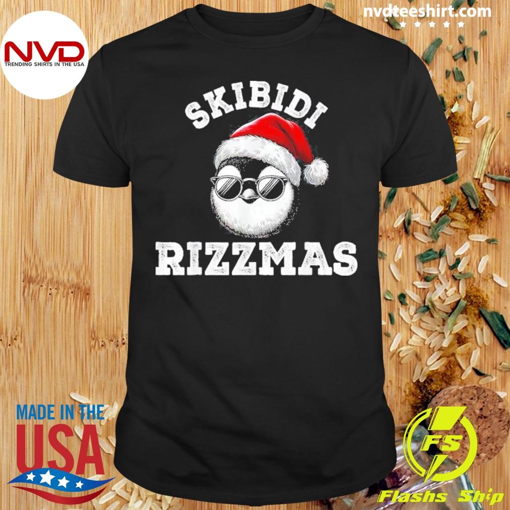 Skibidi Rizzmas Gen Alpha Slang Christmas Penguin 2024 Shirt